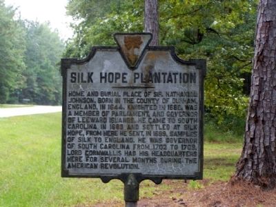 Silk Hope Plantation Marker image. Click for full size.