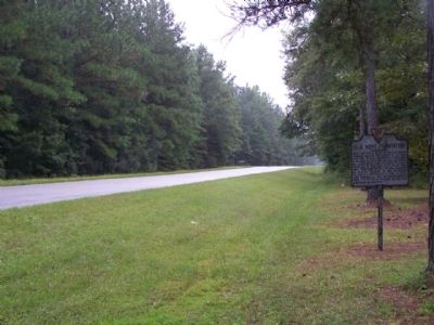 Silk Hope Plantation Marker, looking south along State Road 402 image. Click for full size.