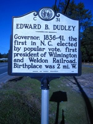 Edward B. Dudley Marker. Click for full size. Edward B. Dudley Marker image. Click for full size.