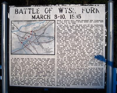 Battle of Wyse Fork Marker image. Click for full size.