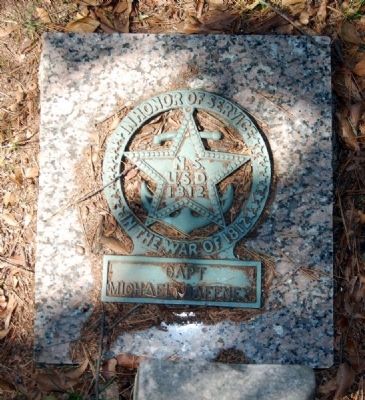 Michael Gaffney War of 1812 Marker<br>Located at the Base of Gaffney's Tombstone image. Click for full size.