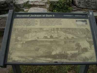 Stonewall Jackson at Dam 5 Marker image. Click for full size.