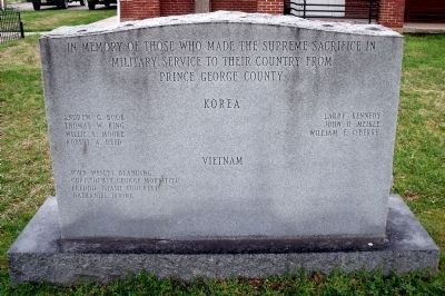 Prince George County War Memorial.. Click for full size. Prince George County War Memorial. image. Click for full size.