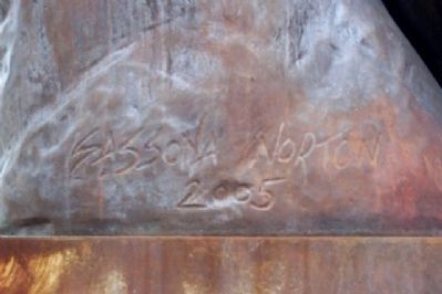 Memorial Sculptor Sassoya Norton. Click for full size. Memorial Sculptor Sassoya Norton image. Click for full size.
