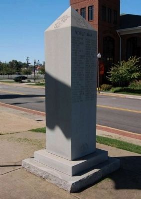 Cherokee County Veterans Monument -<br>West Corner image. Click for full size.