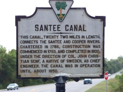 Santee Canal Marker image. Click for full size.