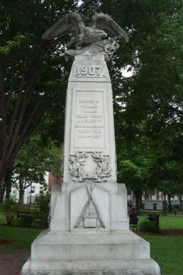 Monument to Burlington's Civil War Dead - City Hall Park. Click for full size. Monument to Burlington's Civil War Dead - City Hall Park image. Click for full size.