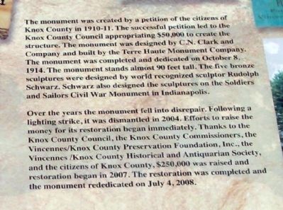 Upper Right Section - - Knox County Veterans Memorial Park Marker image. Click for full size.