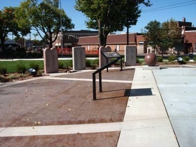 Profile Right View - - Knox County Veterans Memorial Park Marker. Click for full size. Profile Right View - - Knox County Veterans Memorial Park Marker image. Click for full size.