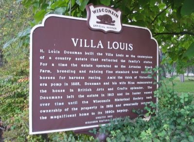 Villa Louis Marker <i>[north side]</i> image. Click for full size.