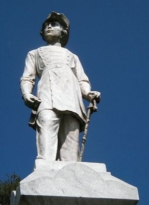 Detail of the statue of the Pelham Monument image. Click for full size.