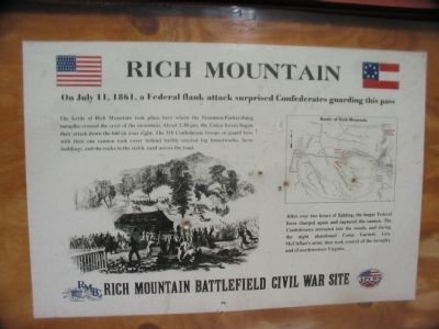 Rich Mountain Marker image. Click for full size.