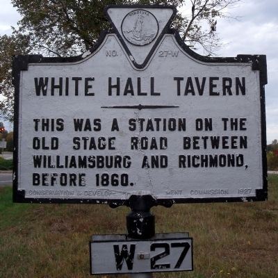 White Hall Tavern Marker image. Click for full size.