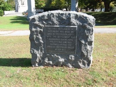 First Settlement of Waterbury Marker. Click for full size. First Settlement of Waterbury Marker image. Click for full size.