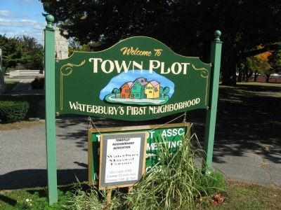 Town Plot Sign in Chase Park image. Click for full size.