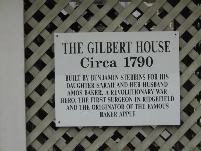 The Gilbert House Marker. Click for full size. The Gilbert House Marker image. Click for full size.