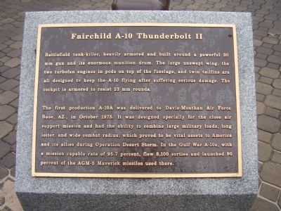 Fairchild A-10 Thunderbolt II Marker image. Click for full size.