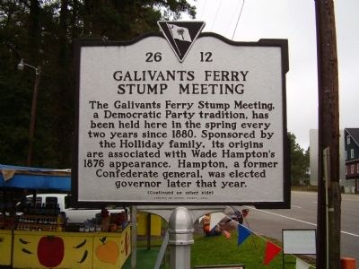 Galivants Ferry Stump Meeting Marker image. Click for full size.