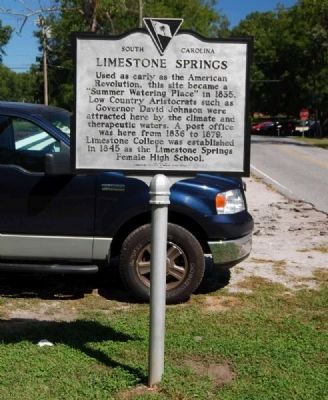 Limestone Springs Marker image. Click for full size.