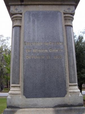 To the Dead and Living Confederate Soldiers Marker. Click for full size. To the Dead and Living Confederate Soldiers Marker image. Click for full size.