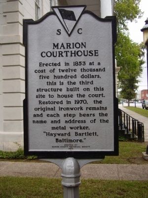 Marion County Marion Courthouse Marker. Click for full size. Marion County Marion Courthouse Marker image. Click for full size.