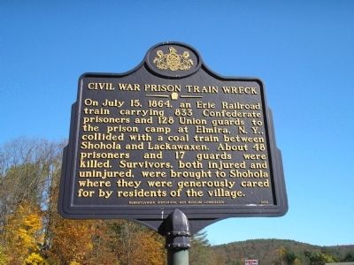 Civil War Prison Train Wreck Marker. Click for full size. Civil War Prison Train Wreck Marker image. Click for full size.