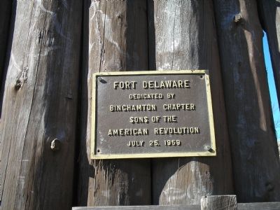 Fort Delaware Plaque image. Click for full size.