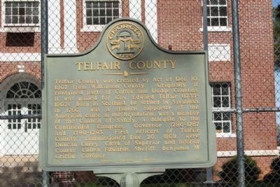 Telfair County Marker at McRea image. Click for full size.