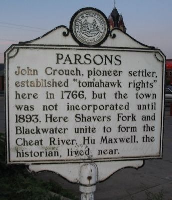 Parsons Side of Marker image. Click for full size.