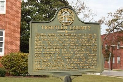 Treutlen County Marker image. Click for full size.