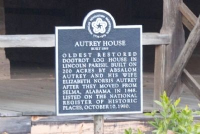 Autrey House Marker image. Click for full size.