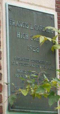 Francis L. Cardozo High School Marker image. Click for full size.