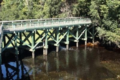 Santee Canal merges with the Cooper River (foreground) image. Click for full size.