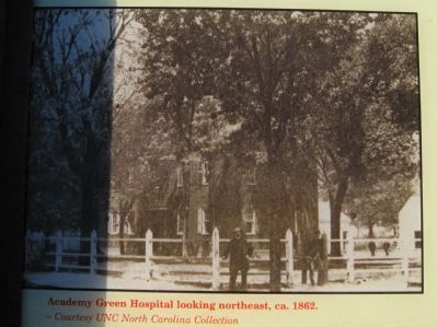 Academy Green Hospital looking northeast, ca. 1862 image. Click for full size.