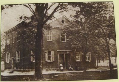 Academy Green Hospital looking northwest, ca. 1862. image. Click for full size.