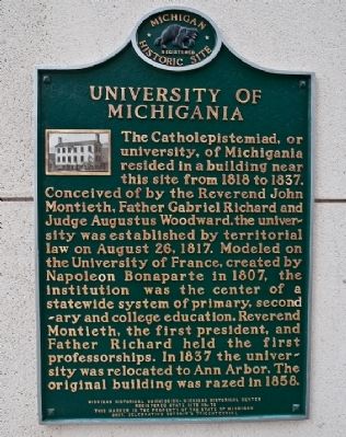 University of Michigania Marker. Click for full size. University of Michigania Marker image. Click for full size.