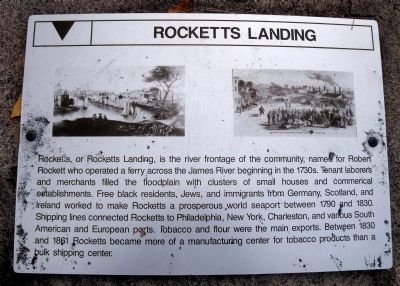 Rocketts Landing Marker image. Click for full size.
