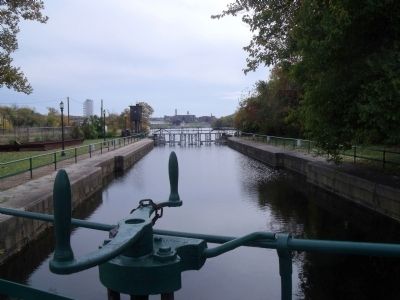 View from the great lock towards Rocketts Landing.. Click for full size. View from the great lock towards Rocketts Landing. image. Click for full size.