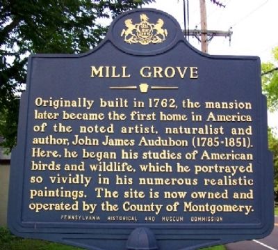 Mill Grove Marker image. Click for full size.
