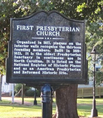 First Presbyterian Church Marker image. Click for full size.