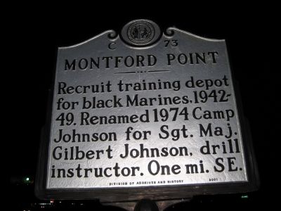 Montford Point Marker image. Click for full size.