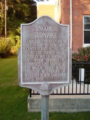 Buncombe Turnpike Marker image. Click for full size.
