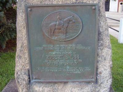 Robert E. Lee Marker. Click for full size. Robert E. Lee Marker image. Click for full size.