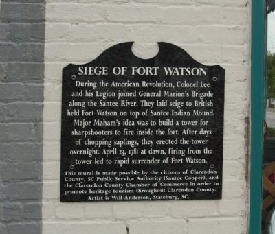 Siege of Fort Watson Marker. Click for full size. Siege of Fort Watson Marker image. Click for full size.