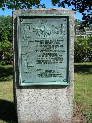 Gen. Henry Knox Trail Marker <b>NY-13</b> Schuylerville, NY image. Click for full size.