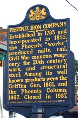 Phoenix Iron Company Marker image. Click for full size.
