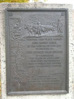 Gen. Henry Knox Trail Marker NY-17, Mechanicville, NY. Click for full size. Gen. Henry Knox Trail Marker NY-17, Mechanicville, NY image. Click for full size.