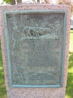 Gen. Henry Knox Trail Marker <i>NY-18</i> Waterford, NY. Click for full size. Gen. Henry Knox Trail Marker <i>NY-18</i> Waterford, NY image. Click for full size.