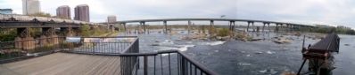 View of Richmond from the Brown's Island river overlook.. Click for full size. View of Richmond from the Brown's Island river overlook. image. Click for full size.