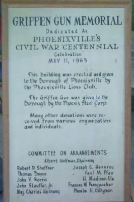 The Griffen Gun Memorial Marker. Click for full size. The Griffen Gun Memorial Marker image. Click for full size.
